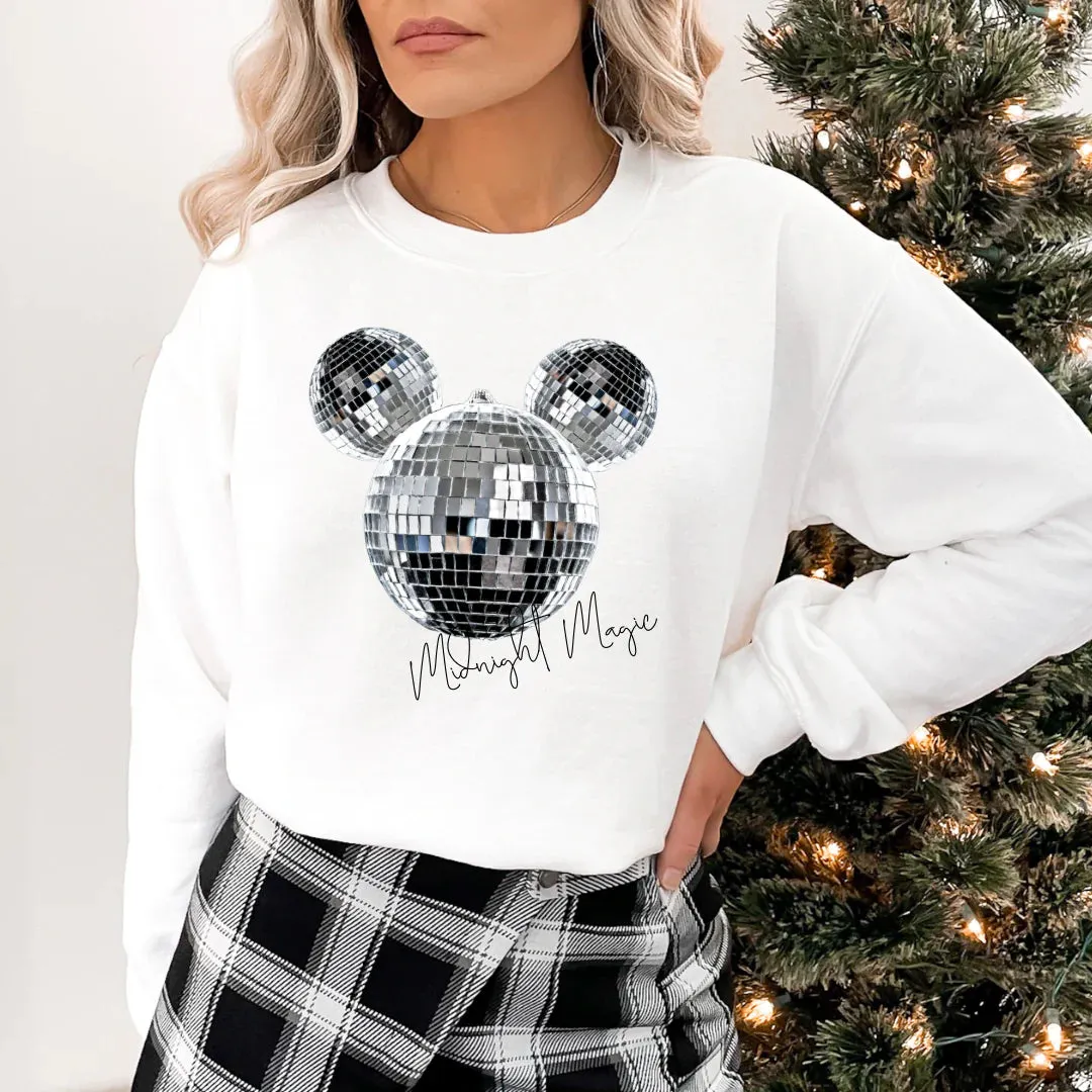 "Midnight Magic" Disco Ball Sweatshirt