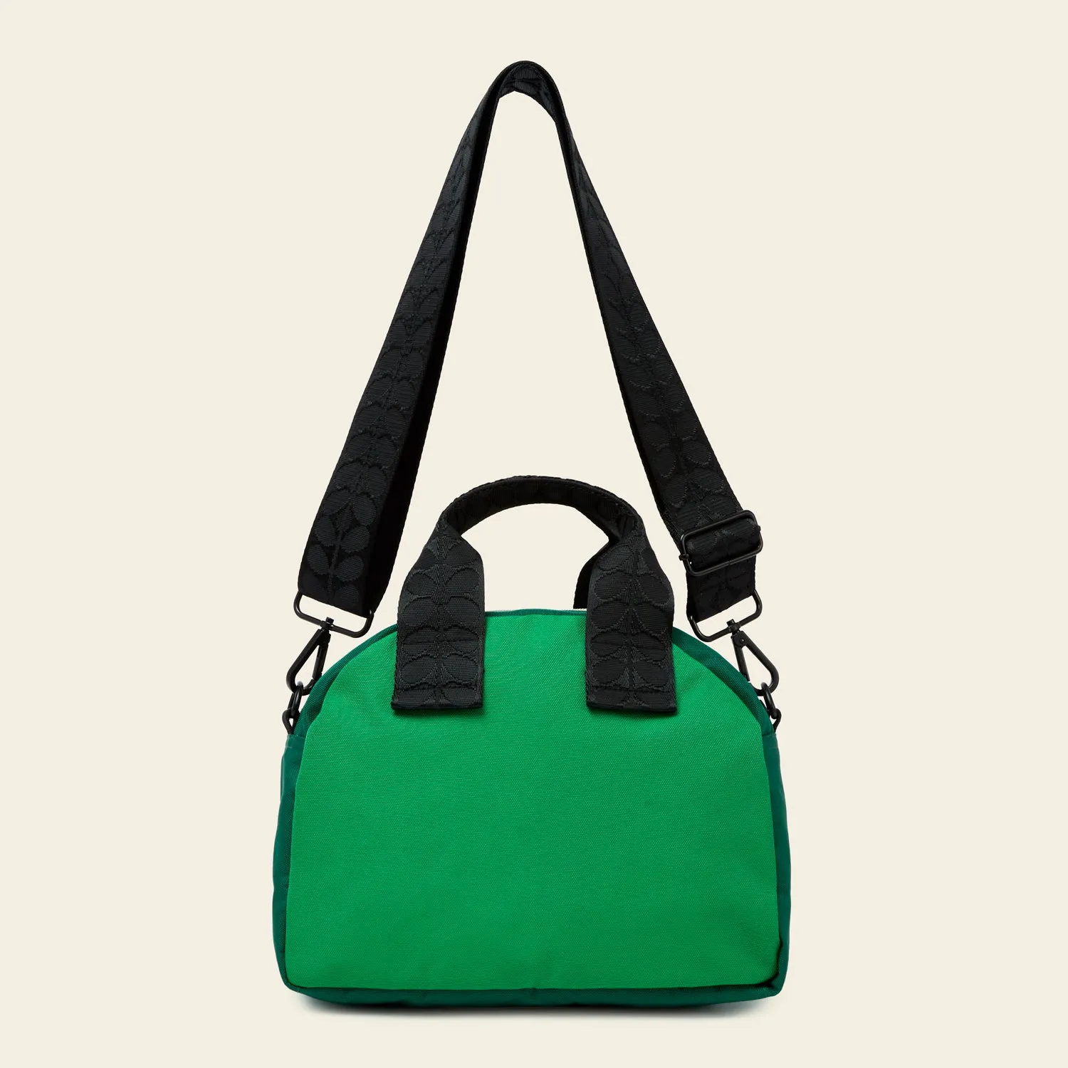 Radial Handbag - Retro Flower Emerald