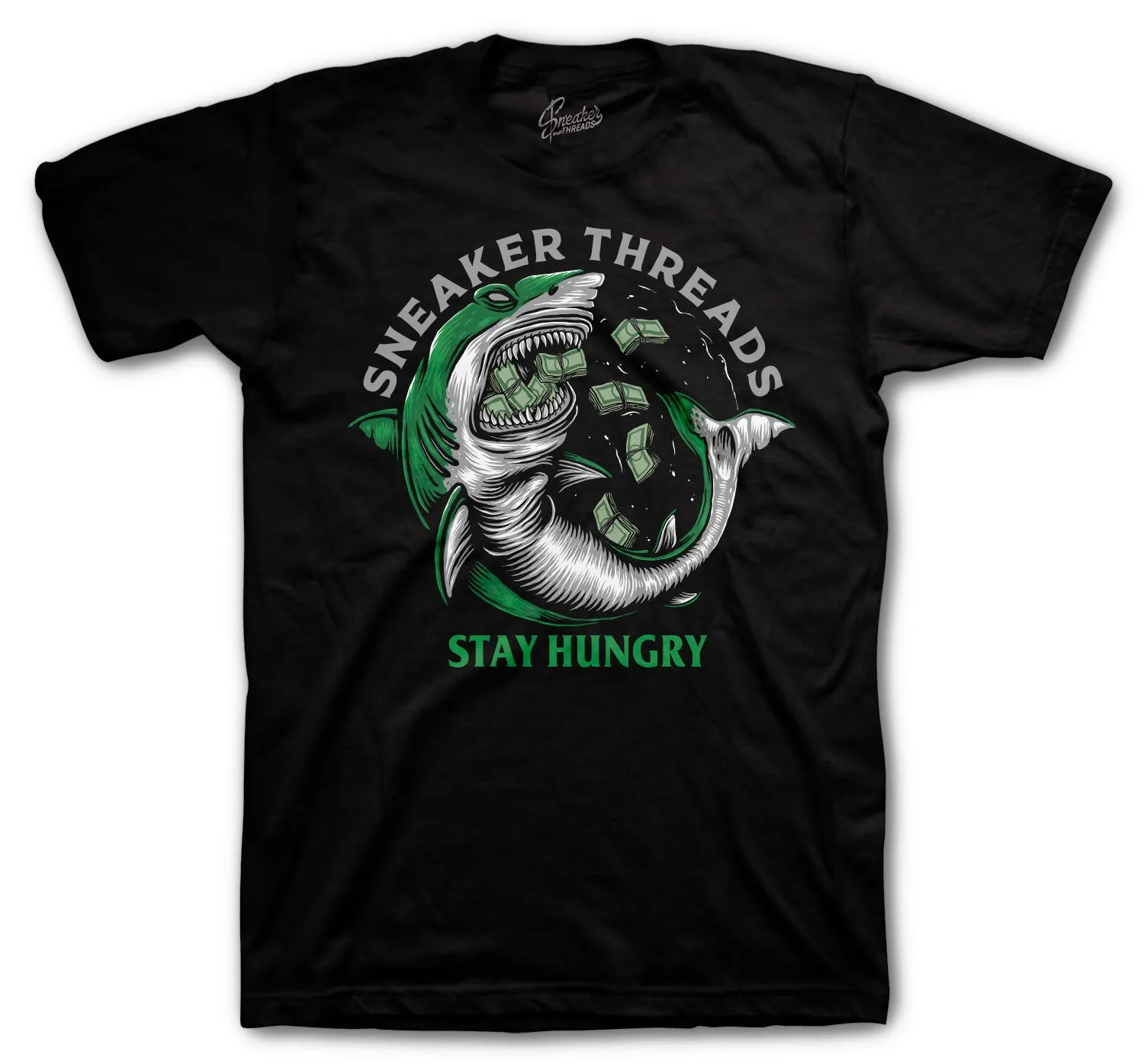 Retro 3 Pine Green Stay Hungry Shirt