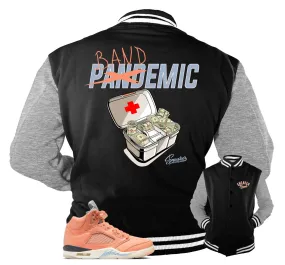 Retro 5 Crimson Bliss Jacket - Bandemic - Black