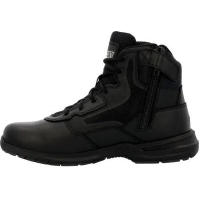 Rocky Men's Cadet 6" Side Zip Public Service Duty Boot -Black- RKD0104