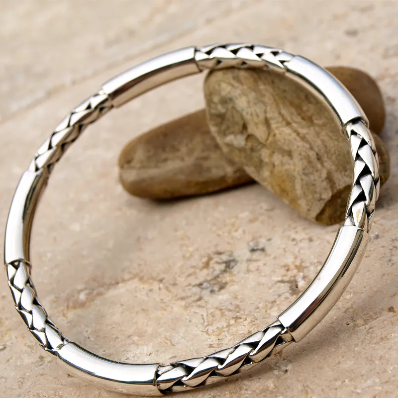 Rupana Bohemian Style Silver Bangle