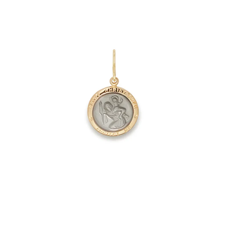 Saint Christopher Etching Charm, Small