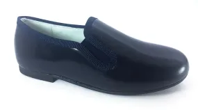 Shawn & Jeffery Navy Blue Leather Smoking Shoe