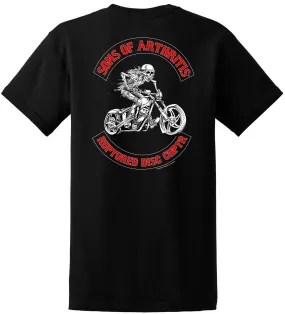 Sons of Arthritis Ruptured Disc Chapter Tee (Black)