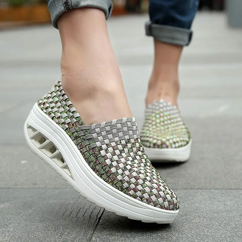 Spring Woven Multicolor Sneakers