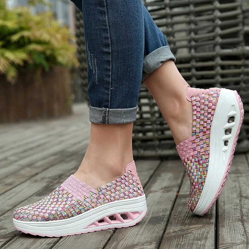 Spring Woven Multicolor Sneakers