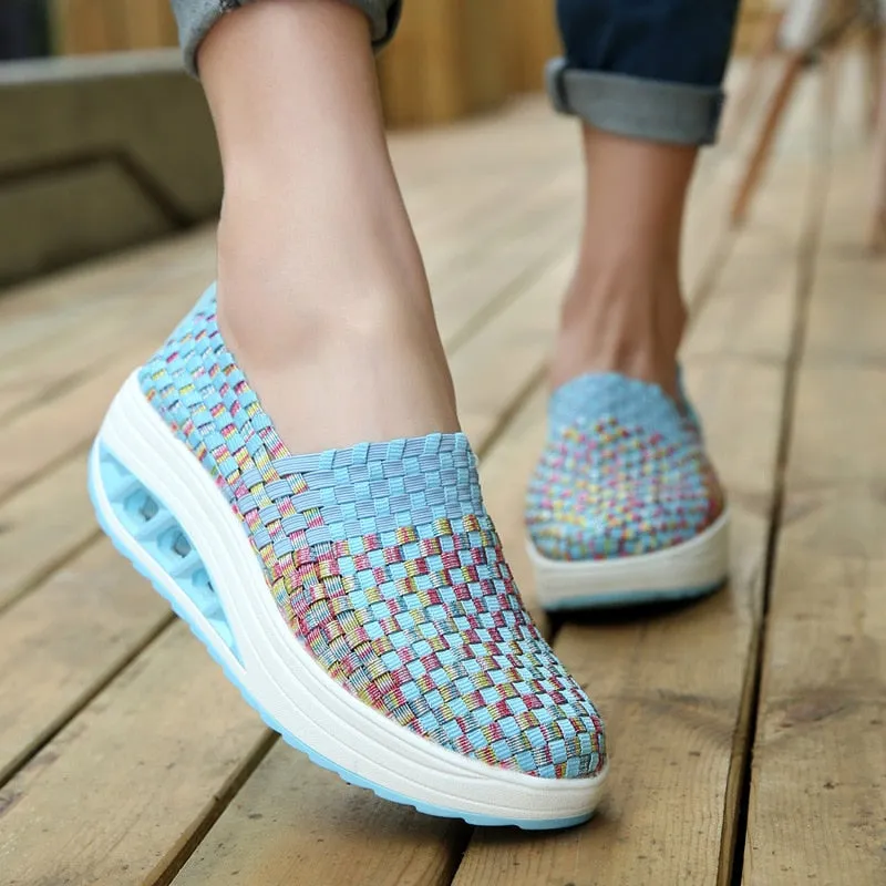 Spring Woven Multicolor Sneakers