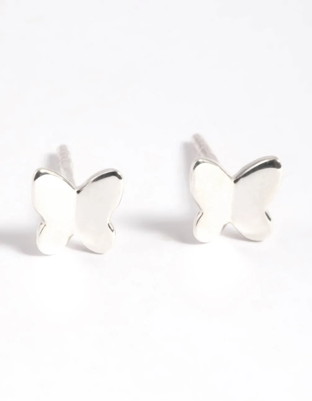 Sterling Silver Butterfly Stud Earrings