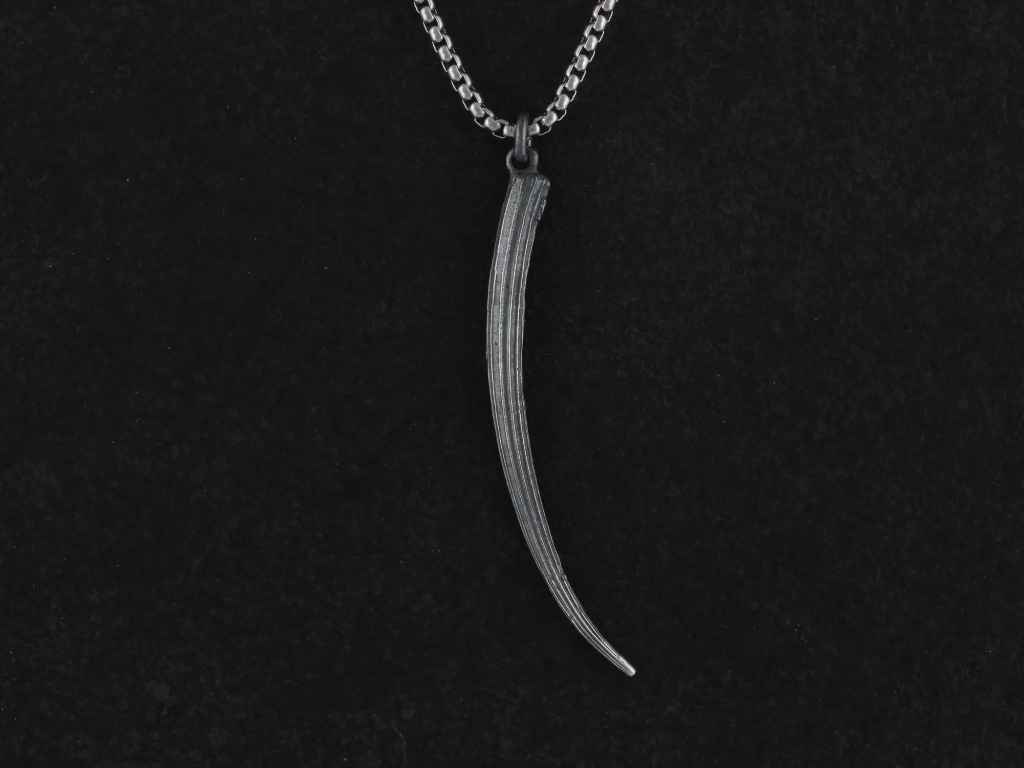 Sterling Silver Tusk Shell Necklace