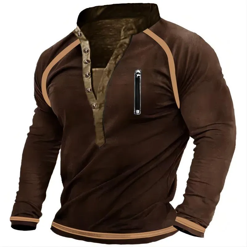 Sweatshirt Cotton Warm Pullover Training Men's Long Sleeve T-shirts