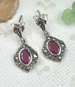 The Silver Marcasite Earrings