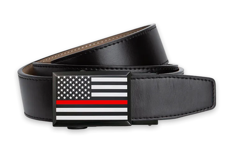 Thin Red Line, 1 3/8 Strap, Dress Belt