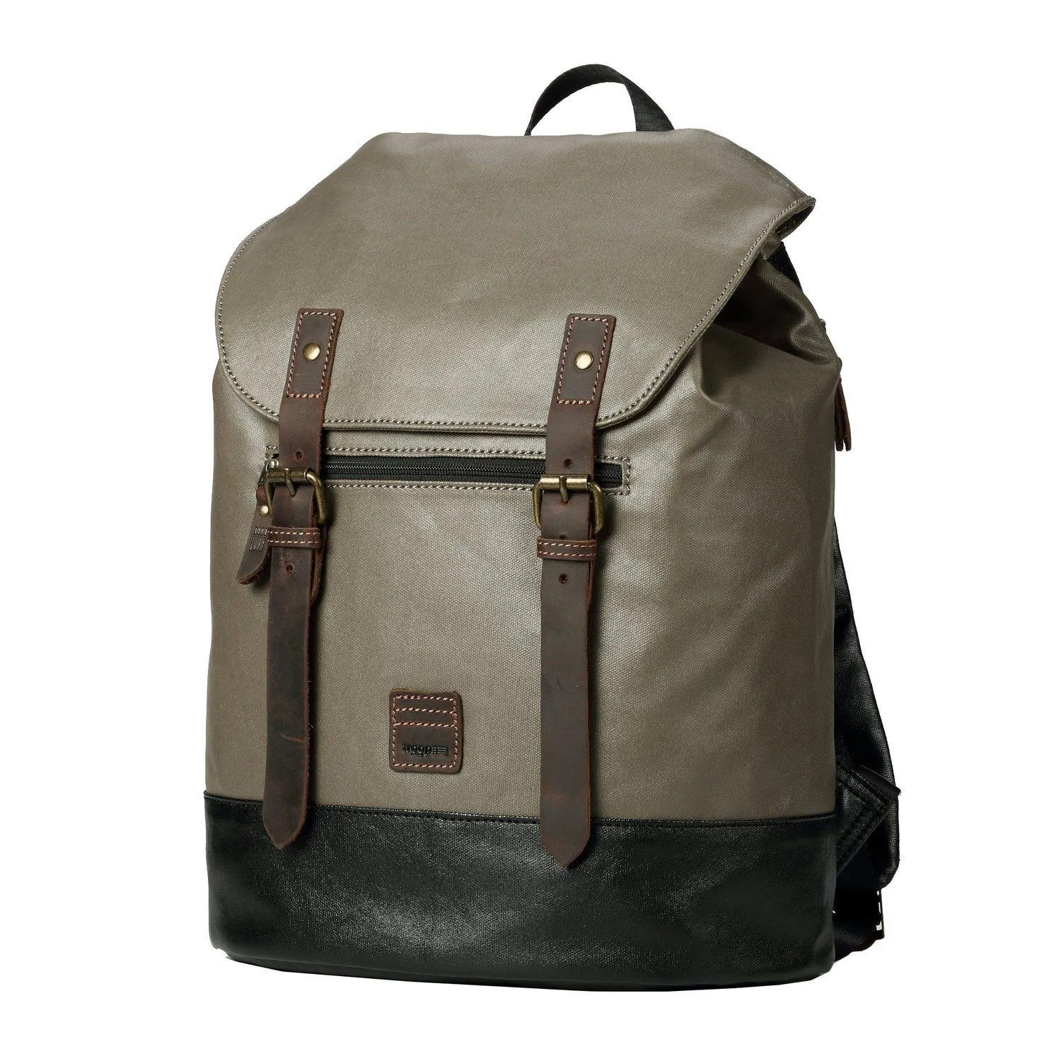 TRP0514 Troop London Heritage Coated Canvas Casual Daypack, Laptop Backpack