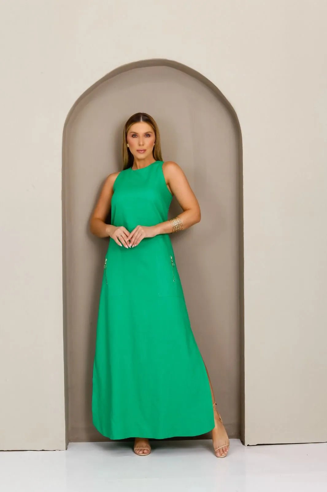 VESTIDO ANAMS VERDE MADALENA LONGO